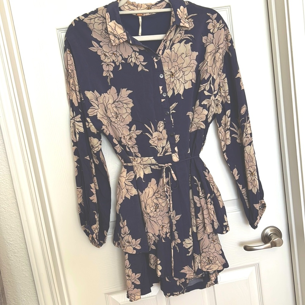 {Free People} floral boho dress